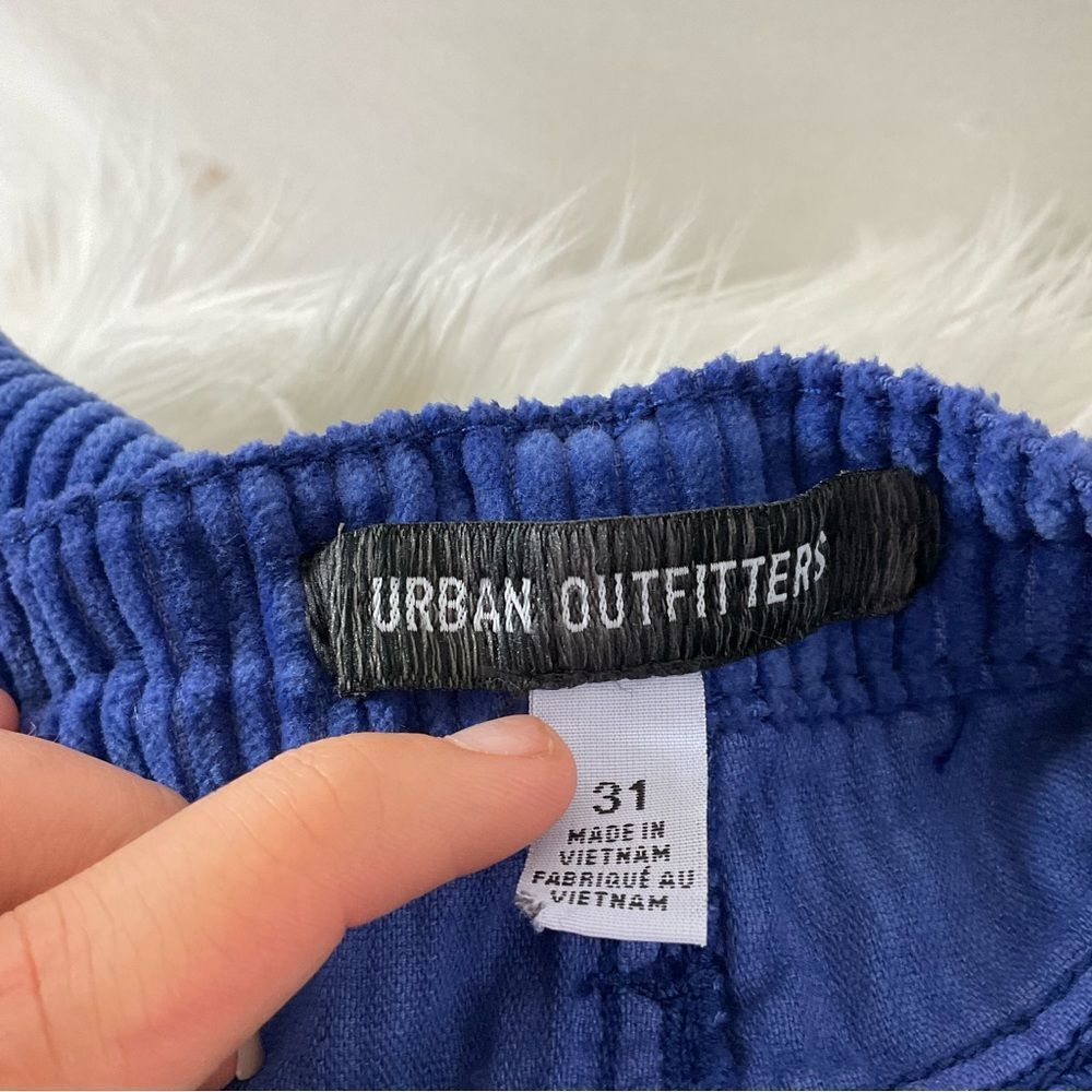 Urban Outfitters BDG Y2K Wide Leg Relaxed Cargo Corduroy Skater Pant Blue 31 - Picture 13 of 17